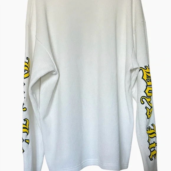💔NWOT💔 DEADSTOCK‼️Boys Lie Graphic Oversized Thermal Knit Long Sleeve Tee OSO - Picture 5 of 6